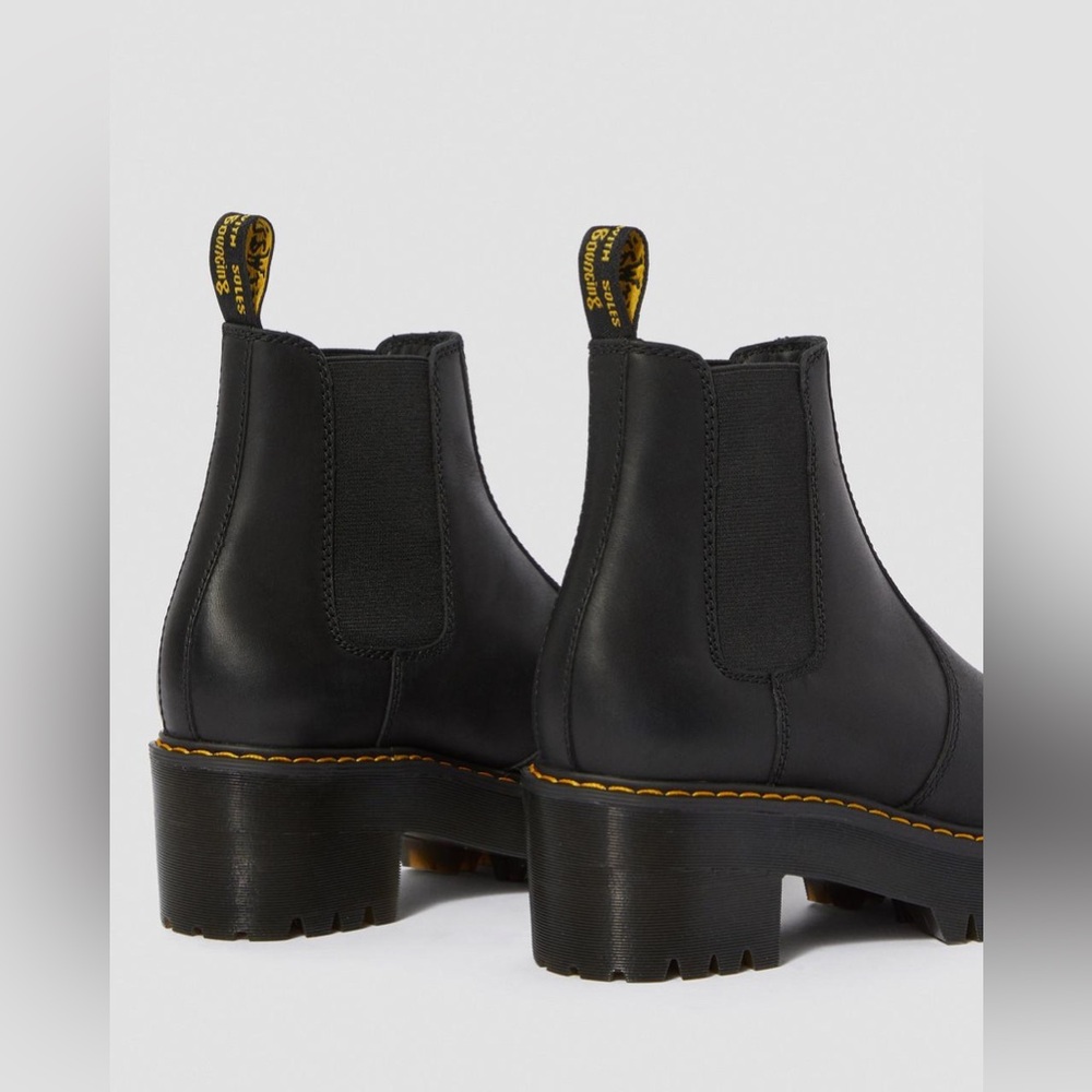 ROMETTY WYOMING LEATHER PLATFORM CHELSEA BOOTS - Picture 4 of 10